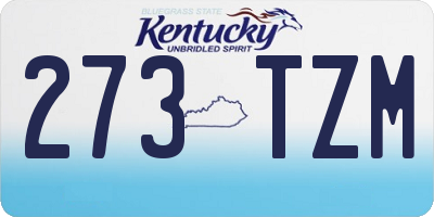 KY license plate 273TZM
