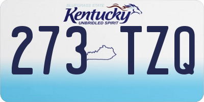 KY license plate 273TZQ