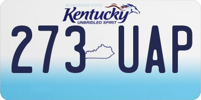 KY license plate 273UAP