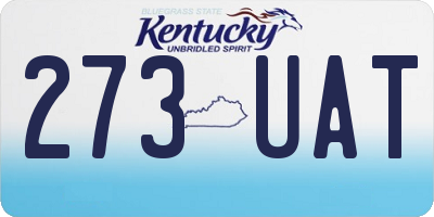 KY license plate 273UAT