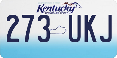 KY license plate 273UKJ