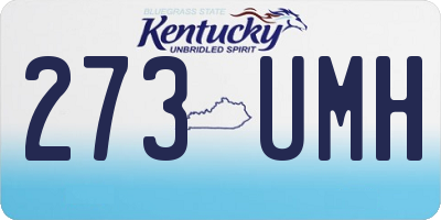 KY license plate 273UMH