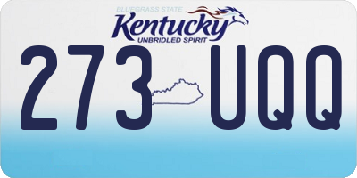 KY license plate 273UQQ