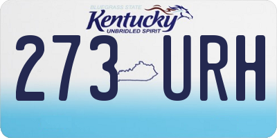 KY license plate 273URH