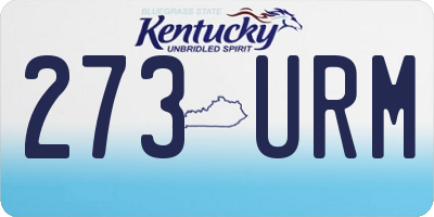 KY license plate 273URM