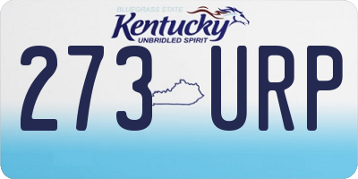 KY license plate 273URP