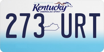 KY license plate 273URT