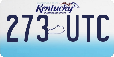 KY license plate 273UTC