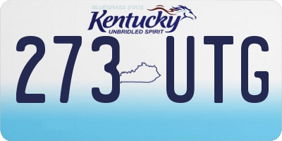 KY license plate 273UTG