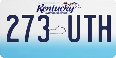 KY license plate 273UTH