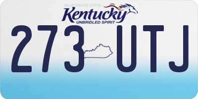 KY license plate 273UTJ