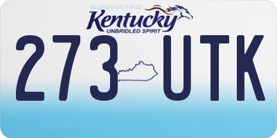 KY license plate 273UTK