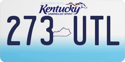 KY license plate 273UTL