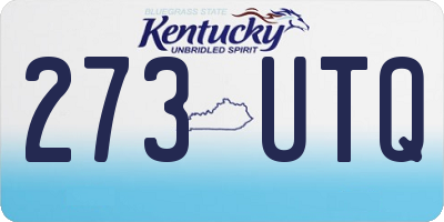 KY license plate 273UTQ