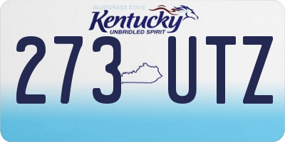 KY license plate 273UTZ