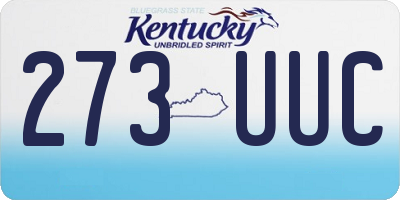 KY license plate 273UUC