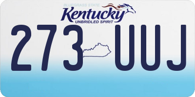 KY license plate 273UUJ