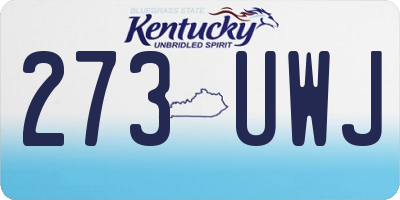 KY license plate 273UWJ