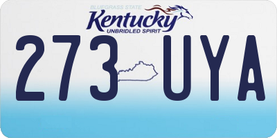 KY license plate 273UYA