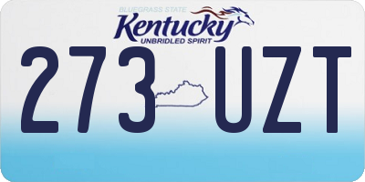 KY license plate 273UZT