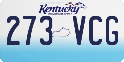 KY license plate 273VCG