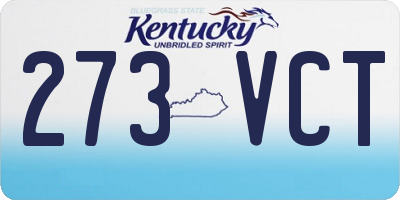 KY license plate 273VCT