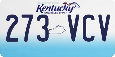 KY license plate 273VCV