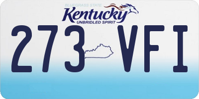 KY license plate 273VFI