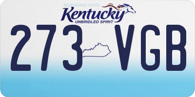 KY license plate 273VGB
