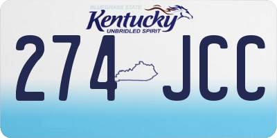 KY license plate 274JCC