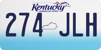 KY license plate 274JLH
