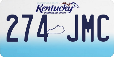 KY license plate 274JMC