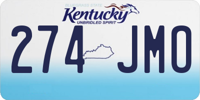 KY license plate 274JMO