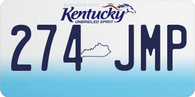 KY license plate 274JMP