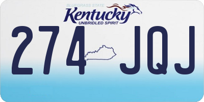 KY license plate 274JQJ