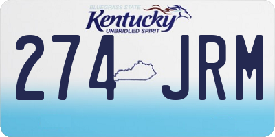 KY license plate 274JRM