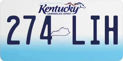 KY license plate 274LIH