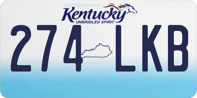 KY license plate 274LKB