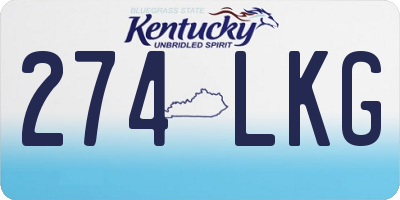 KY license plate 274LKG