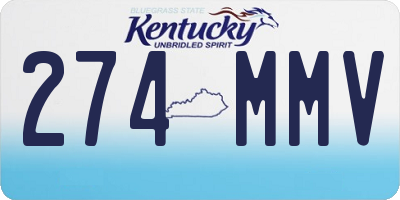 KY license plate 274MMV