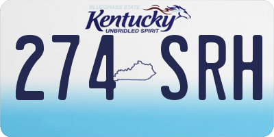 KY license plate 274SRH