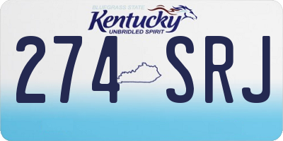 KY license plate 274SRJ