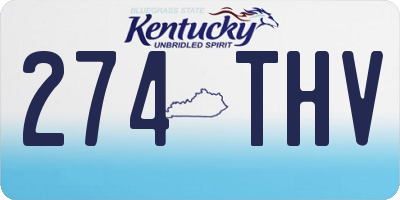 KY license plate 274THV