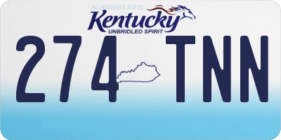 KY license plate 274TNN