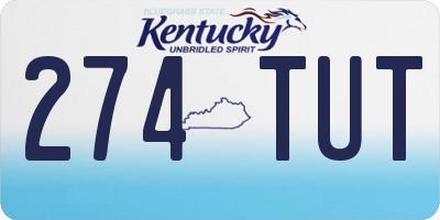 KY license plate 274TUT