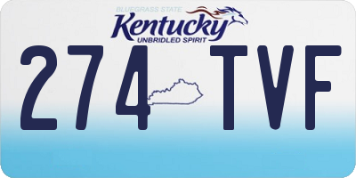 KY license plate 274TVF
