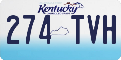 KY license plate 274TVH