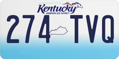 KY license plate 274TVQ