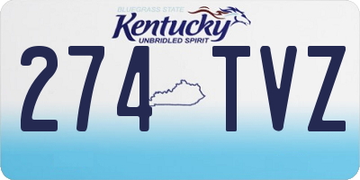 KY license plate 274TVZ