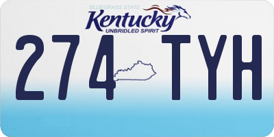 KY license plate 274TYH